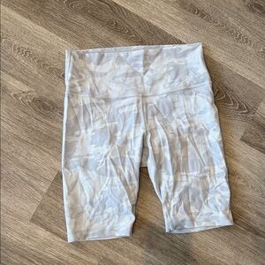 lululemon athletica White-Light Gray Camo High-Rise Bike Shorts